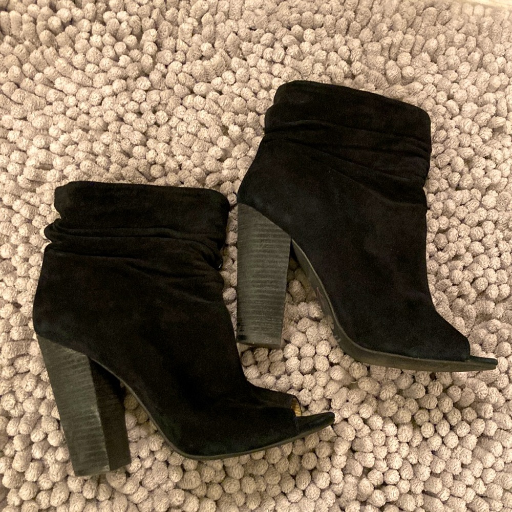 Suede booties
